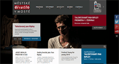 Desktop Screenshot of divadlo-most.cz